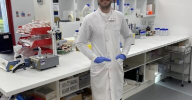 Alastair Sloan in the Examen labs
